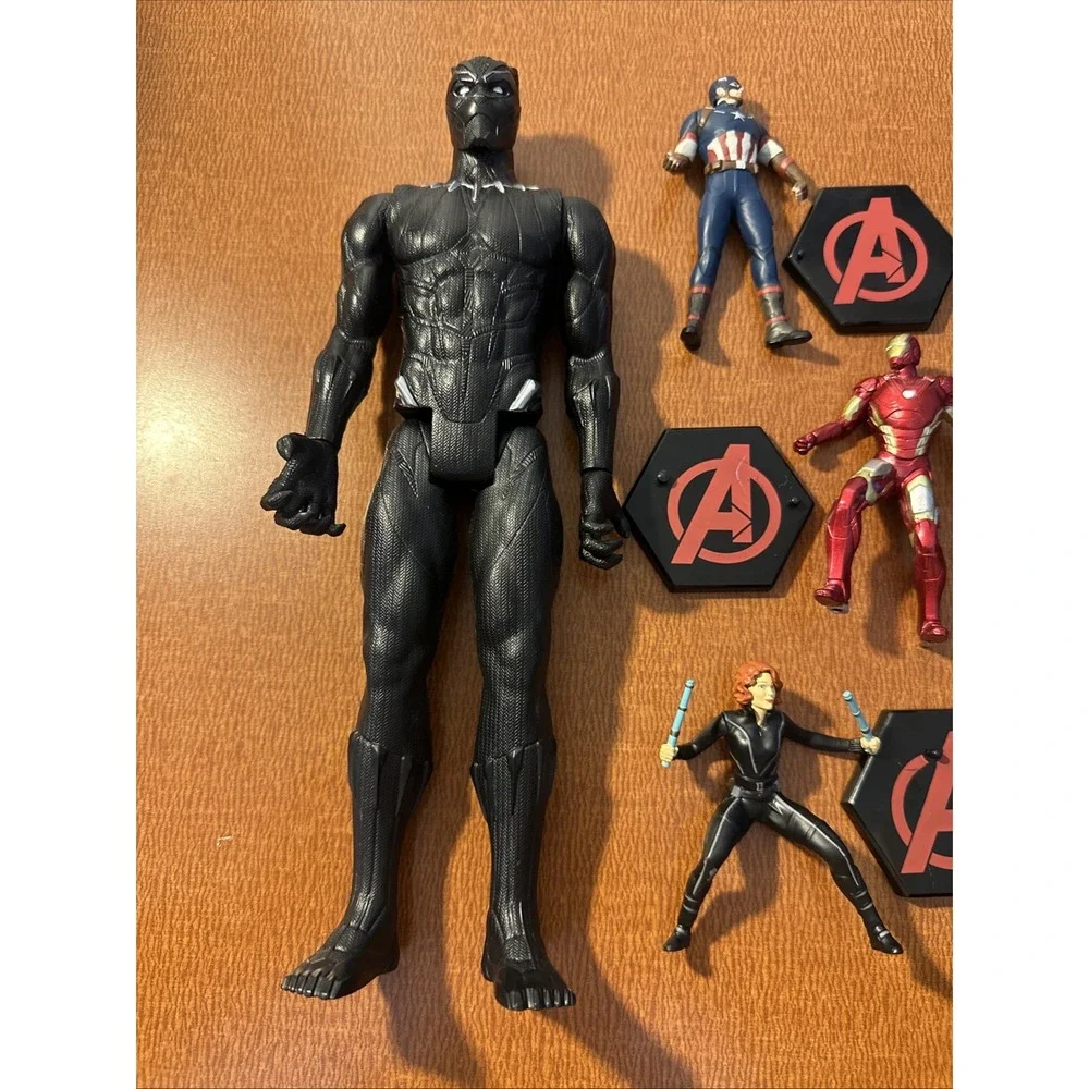 Marvel Avengers‎ Action Figure Lot Of 6, Hawkeye, Black Panther